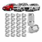 Jogo 16 Porca Roda Cromada Gm Onix Spin Cobalt Sonic M12x1,5