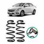 2 Molas Traseira Reforçadas Gnv Prisma 2017 2018 2019 2020